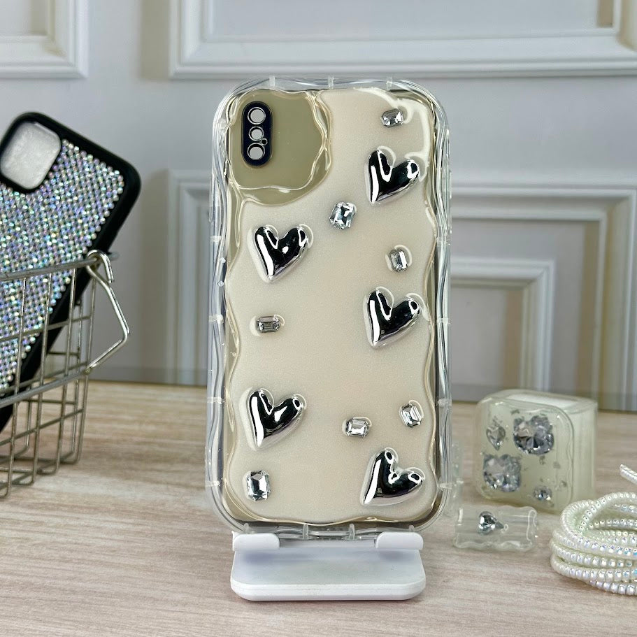 Corazon plata IPH XS MAX