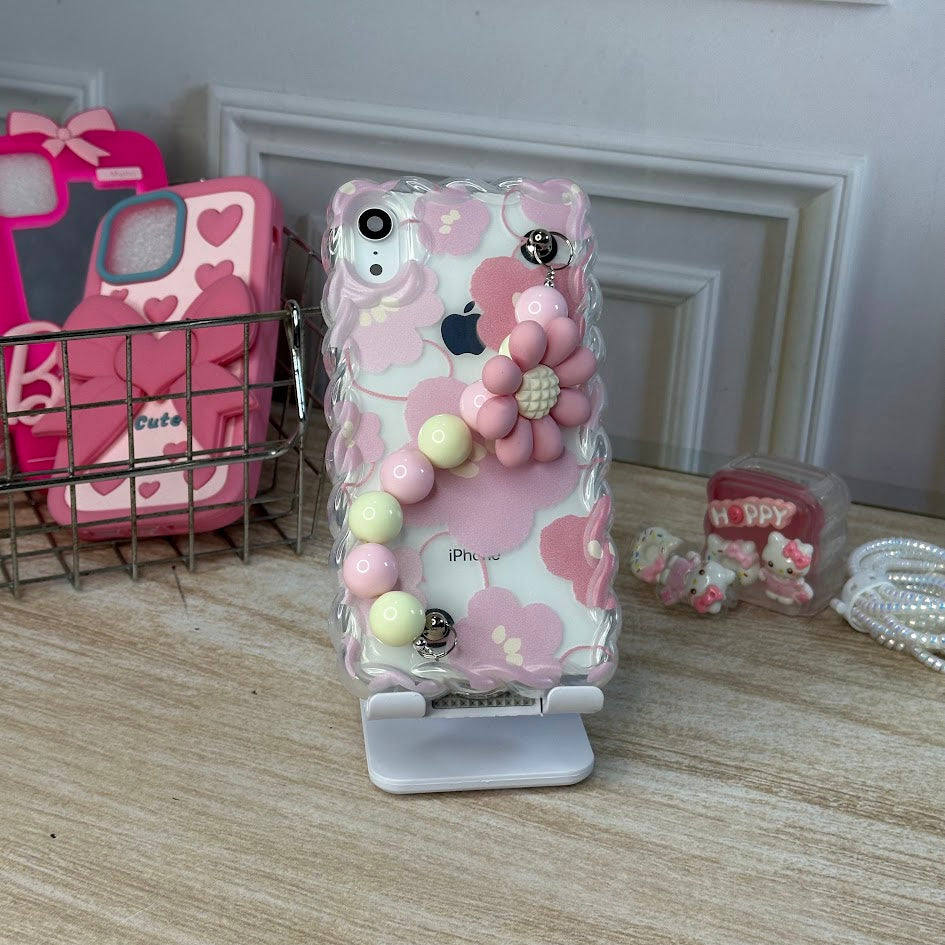 Flores y colgante rosado IPH XR