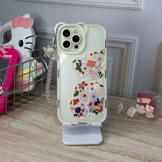 oso blanco + llavero iph 12 pro max