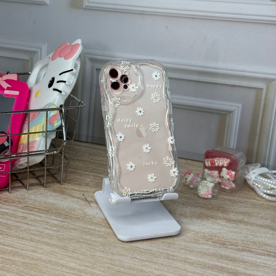 Case flores borde iph 12 mini