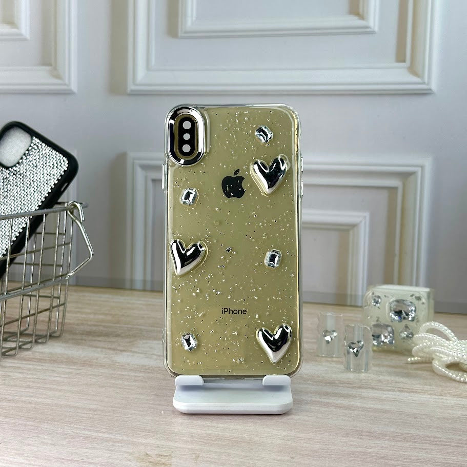 Corazon y piedras IPH XS MAX