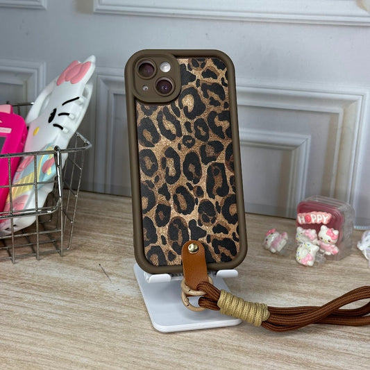 Animal print + strap IPH 14/15 PLUS