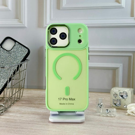 Case humo verde manzana IPH 17 PRO MAX