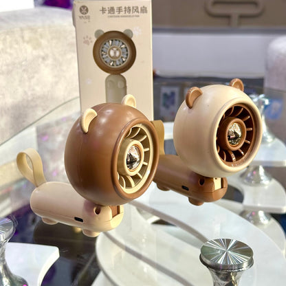 Abanico de mano beige / accesorios