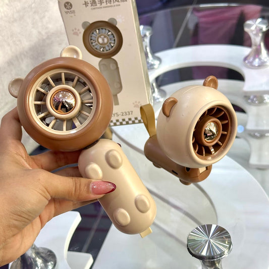 Abanico de mano beige / accesorios