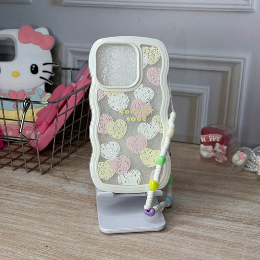 ondas blanca + llavero iph 14 pro