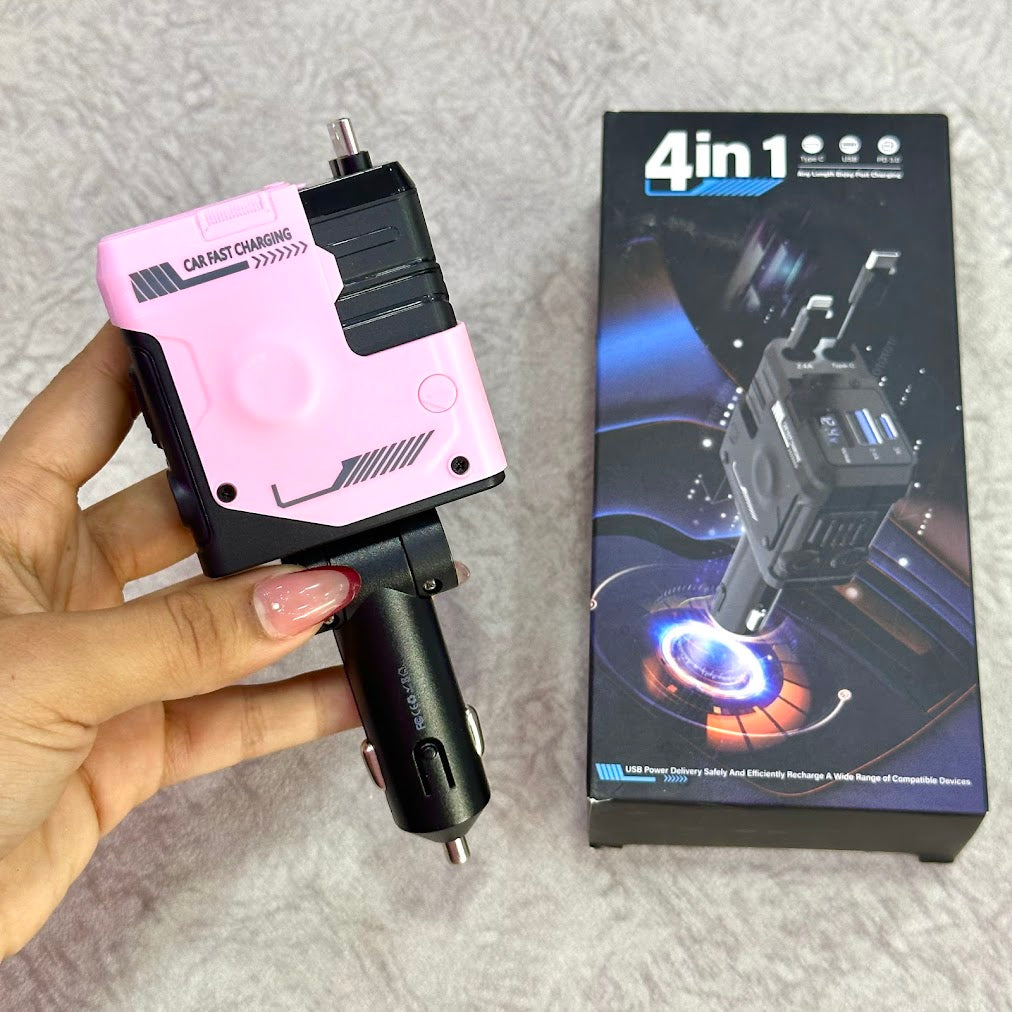 Cargador de carro 4 en 1
