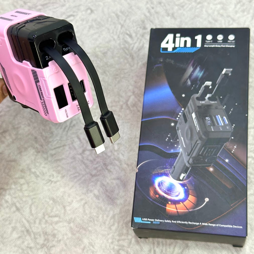 Cargador de carro 4 en 1