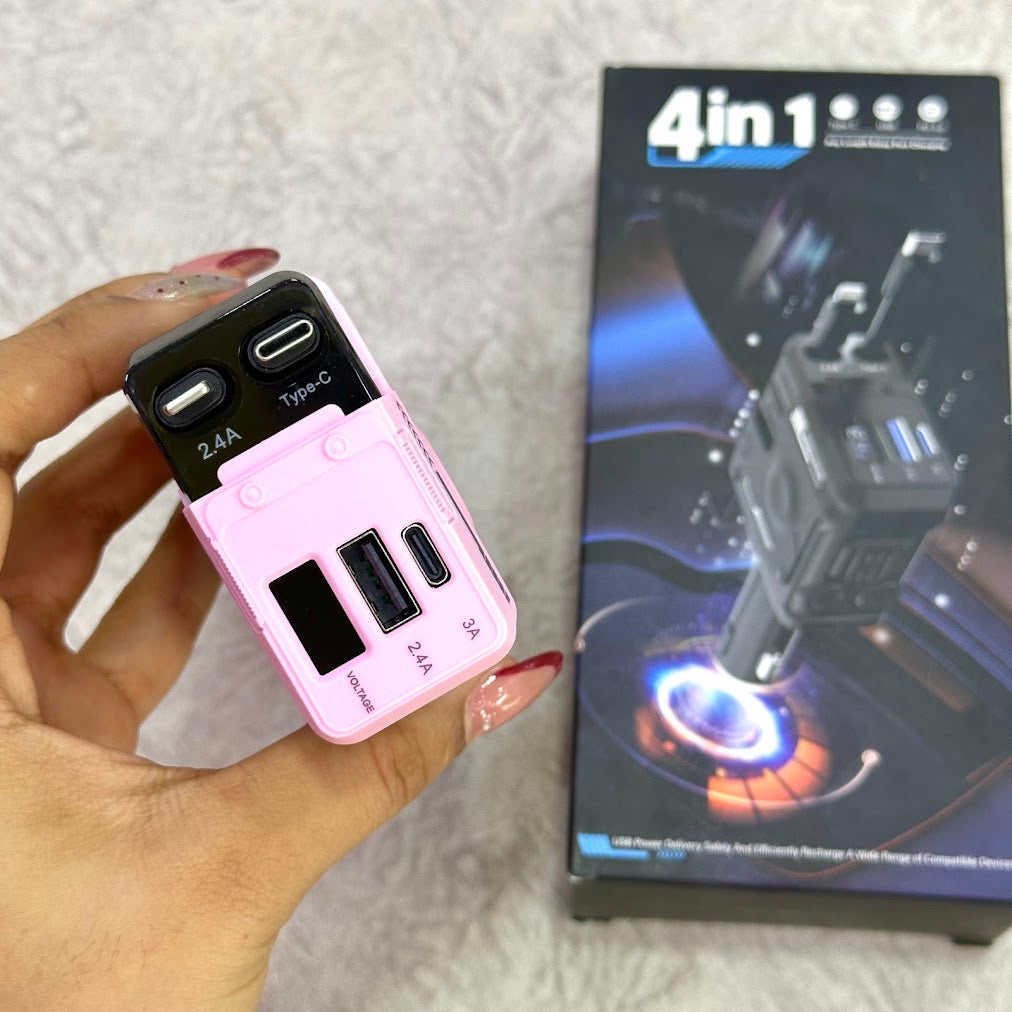 Cargador de carro 4 en 1