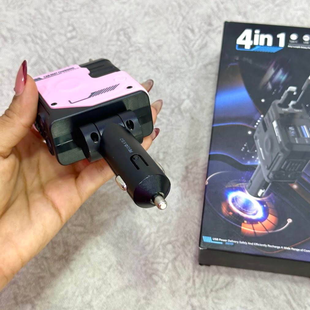 Cargador de carro 4 en 1