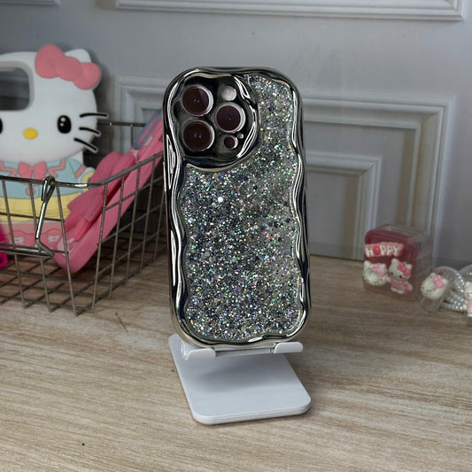 plata glitter iph 14 pro