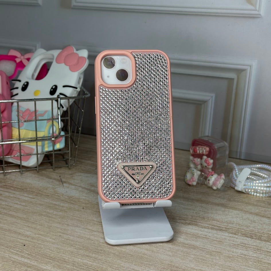 Prada diamante rosado IPH 15