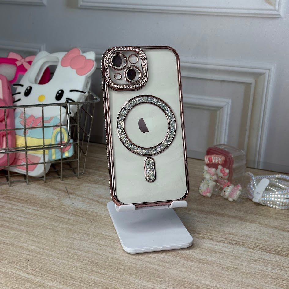 GLITTER MAGSAFE ROSA 15