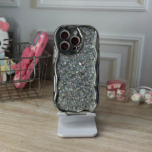 plata glitter iph 15 pro