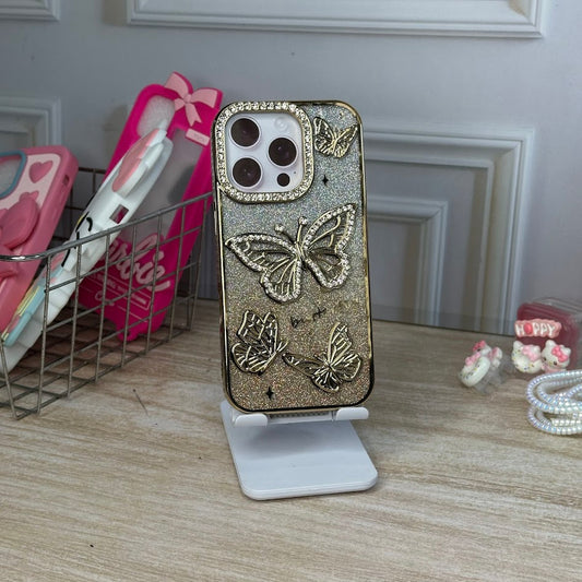 Mariposa brillante dorada IPH 16 PRO