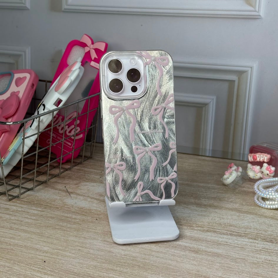 Metalizado lazo rosa IPH 16 PRO