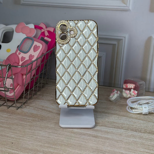 Dorado y blanco IPH 16 PLUS