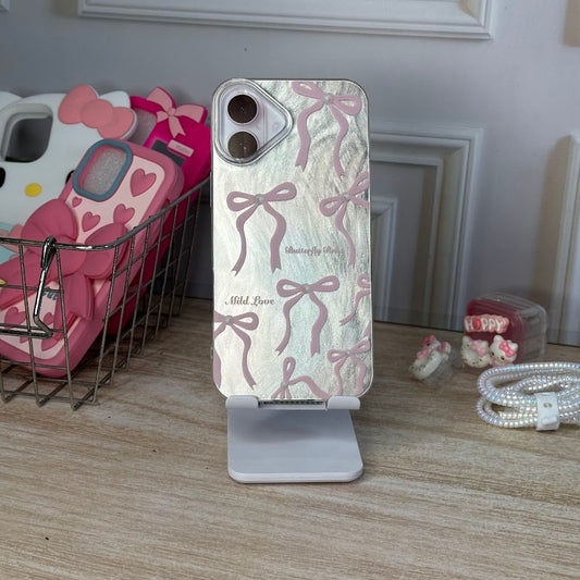 Metalizado lazo rosa IPH 16 PLUS