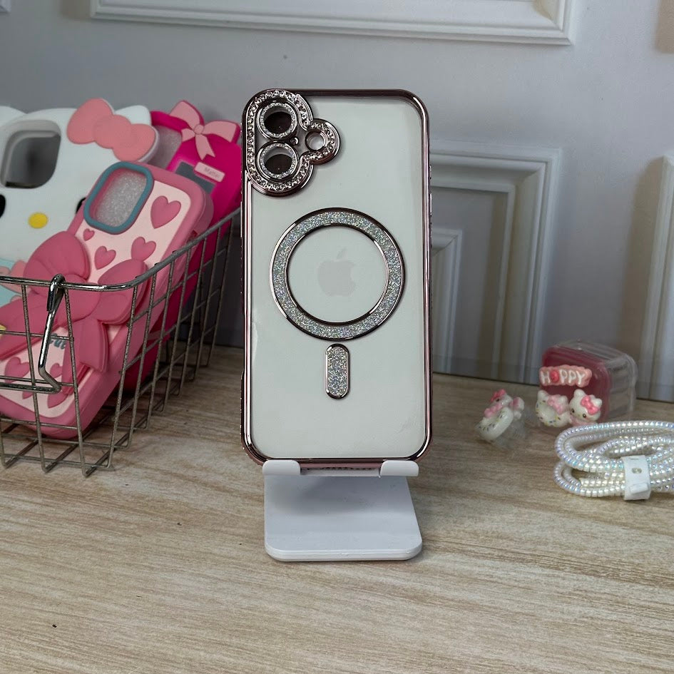 GLITTER MAGSAFE ROSA 16 PRO