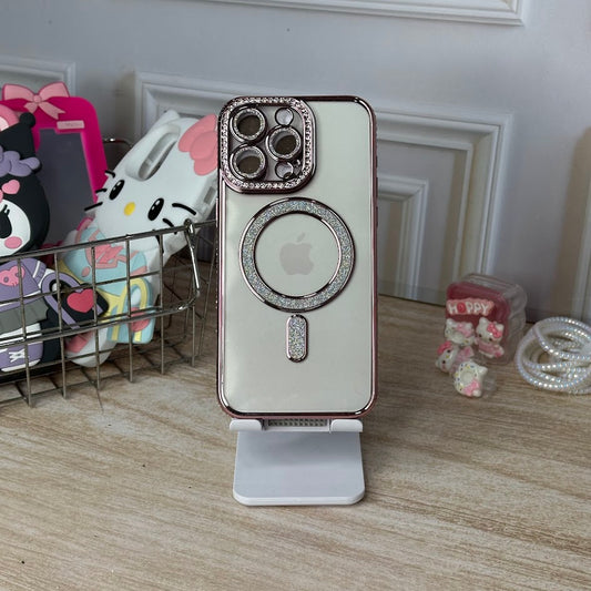 Glitter magsafe rosa IPH 15 PRO MAX