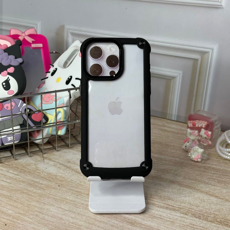 Case bunker negro IPH 15 PRO MAX