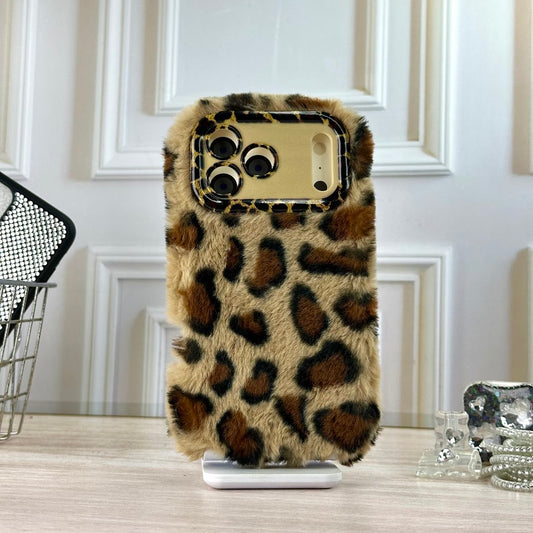 Animal print peluche IPH 17 PRO MAX