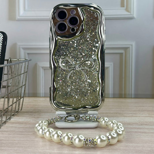 Glitter plata con strap IPH 14 PRO MAX