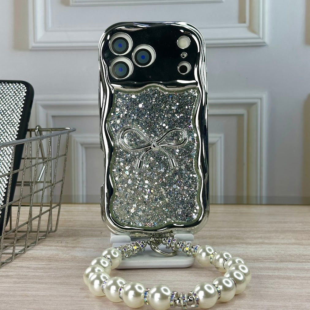 Glitter plata con strap IPH 17 PRO MAX