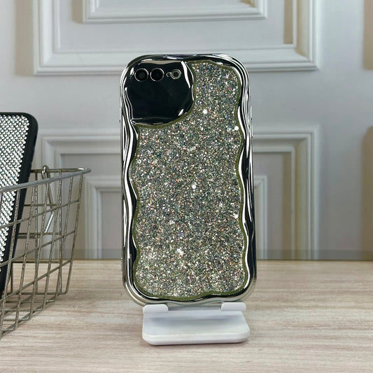 Case glitter plata IPH 7/8 PLUS
