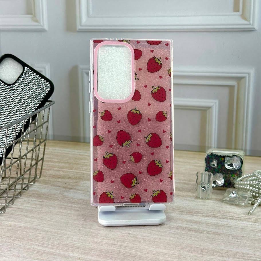 GLITTER FRESAS SM S24 ULTRA