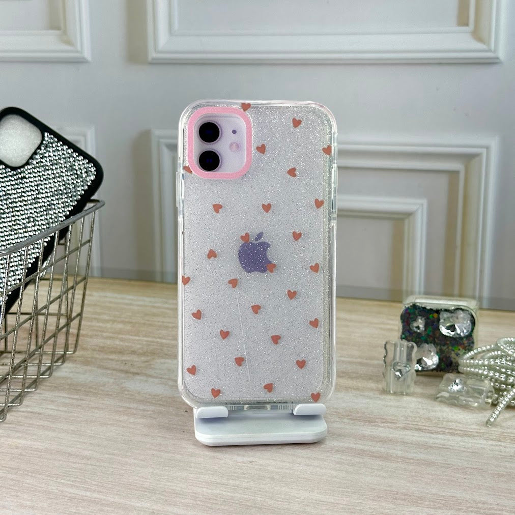 Glitter corazones IPH 11
