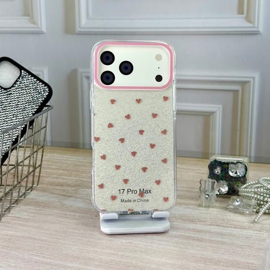 GLITTER CORAZONES IPH 17 PRO MAX