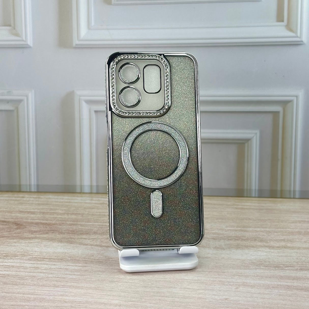 GLITTER MAGSAFE PLATEADO INFINIX HOT 50i