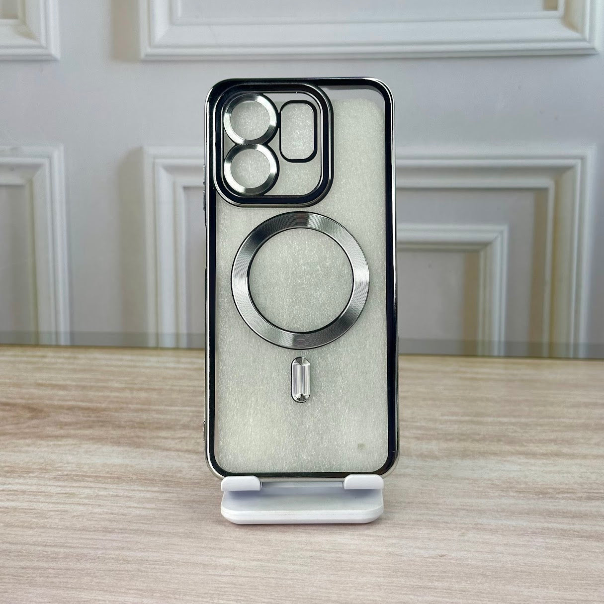 MAGSAFE PLATEADO METAL INFINIX HOT 50i