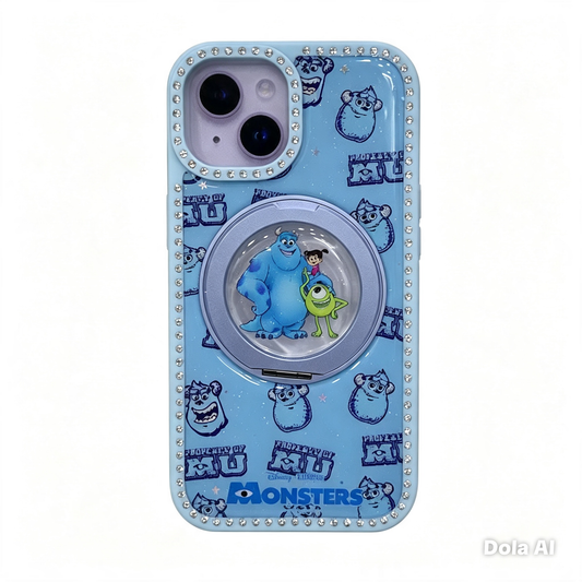 CASE DOBLE MGS SOPORTE 360 MONSTERS IPH 13/14/15