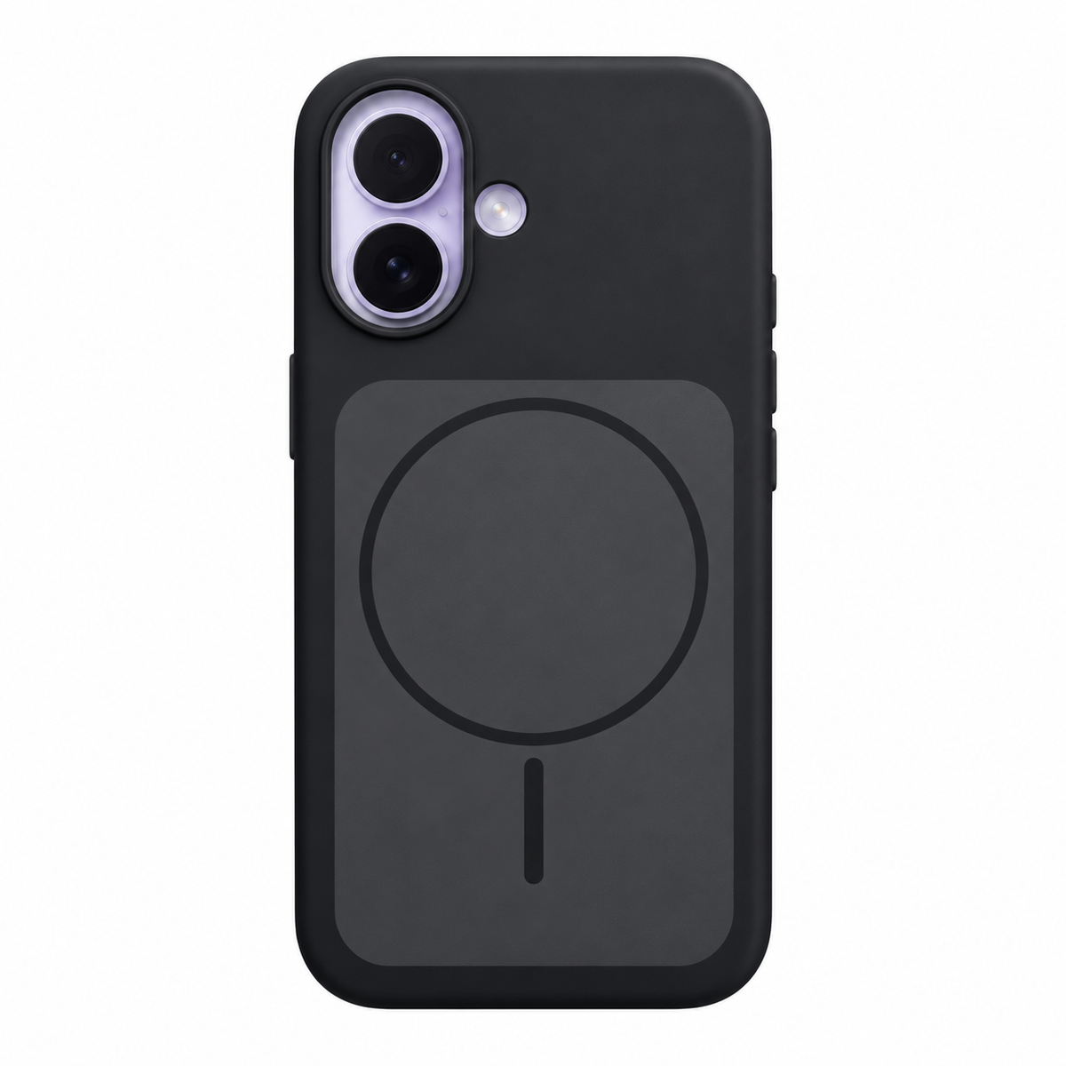 CASE SILICON WALLET NEGRO IPH 16/17
