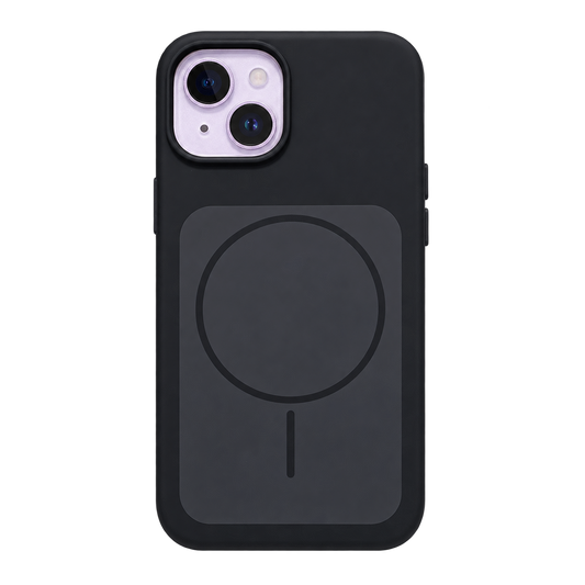 CASE SILICON WALLET NEGRO IPH 13/14/15