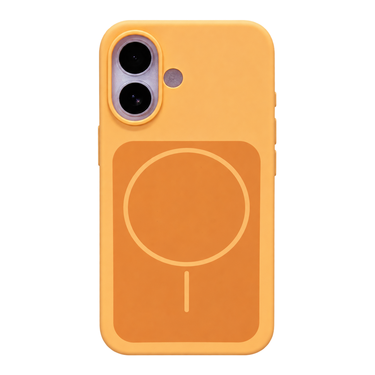 CASE SILICON WALLET NARANJA IPH 16/17
